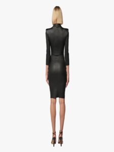 Long Dress Stretch Leather - Image 2