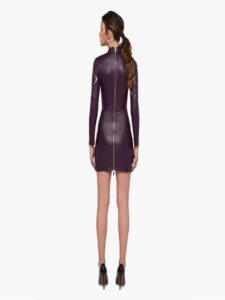 Embroidered Dress Stretch Leather - Image 3