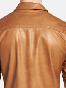 Buttery Soft Brown Leather Jacket - Image 5
