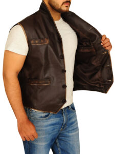 Rub Buff Brown Vest - Image 3