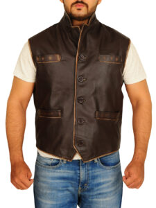 Rub Buff Brown Vest - Image 5