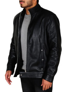 Black Leather Jacket For Men - Image 4