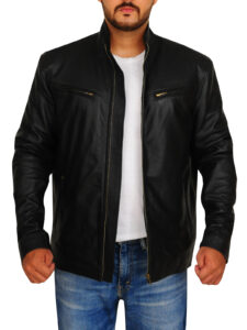 Trendy Biker Leather Jacket