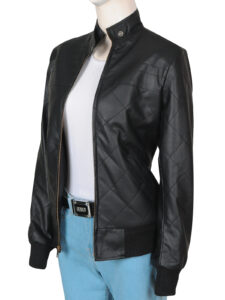 Stylish Black Girl Leather Jacket - Image 4