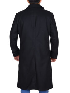 Elegant Black Long Coat - Image 2