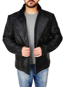Street Fashion Men's Leather Jacket - Image 3