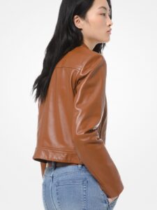 Classy Brown Jacket For Women - Mauve Tree - Image 2