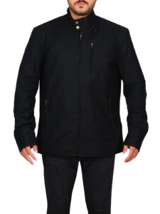 Pitch Black Cotton Jacket - Image 5