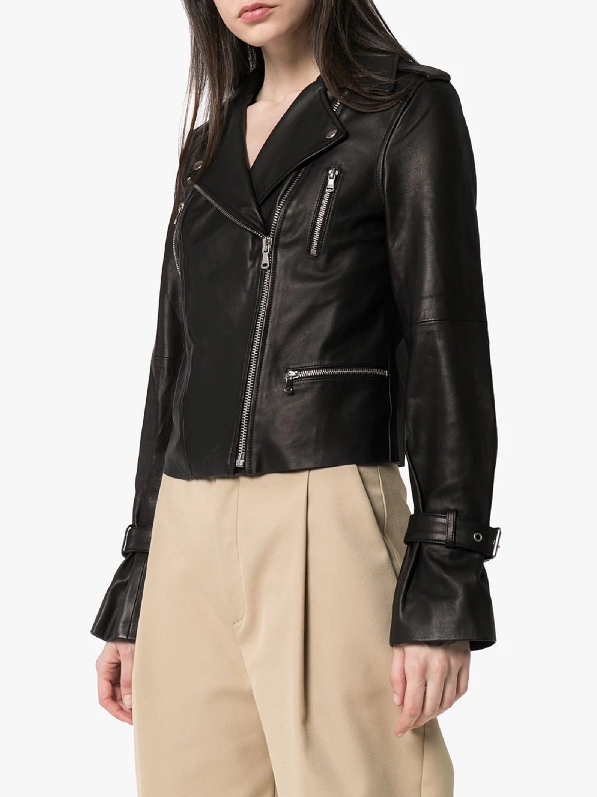 stylish-black-jacket-for-women-1-1-1-1-1.jpg Women Petite Leather Jacket - Mauve Tree - Image 1