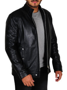 Black Leather Jacket For Men - Image 3