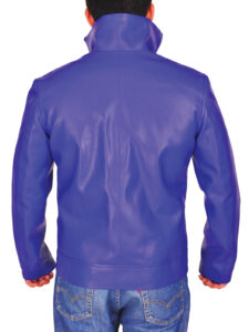 Men Blue Brando Jacket - Image 2