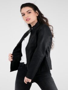 Elegant Leather Jacket For Women - Image 3