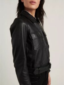 Streetstyle Leather Jacket For Women - Image 4
