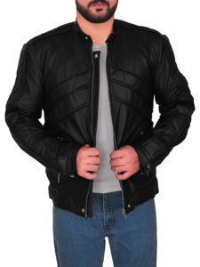 Men Stylish Black Leather Jacket
