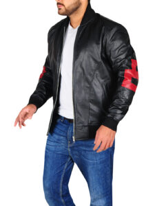 Men 8 Ball Leather Jacket - Image 4