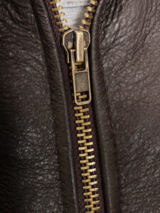 Women's Brown Shearling Jacket - Image 4