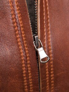 Women Wood Brown Leather Jacket - Mauve Tree - Image 5