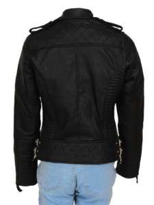 Black Brando Women Jacket - Image 2