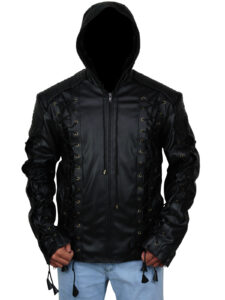 Fancy Black Hoodie Jacket - Image 2