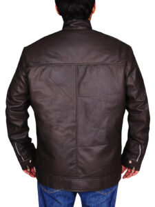 Simple Brown Slim Fit Jacket - Image 2