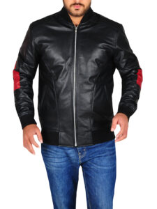 Men 8 Ball Leather Jacket - Image 5