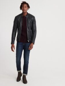 City Racer Leather Jacket For Men - Image 3