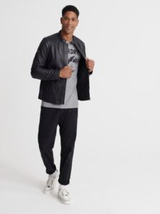 Men Lightweight Leather Jacket - Image 3