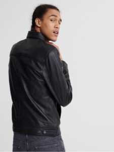 Casual Leather Jacket For Men - Image 2