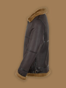 Men Black RAF Pilot Jacket - Image 3