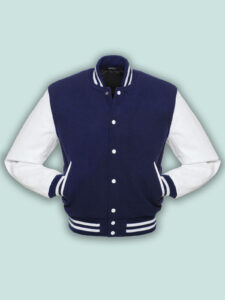 Oxford Blue Varsity Jacket - Image 3