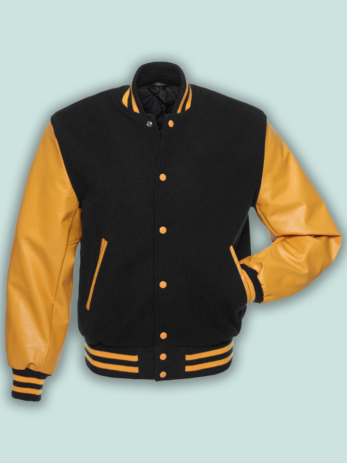trending-men-wool-varsity-jacket-1-1-1-1-1.jpg Black & Gold Varsity Jacket - Mauve Tree - Image 1
