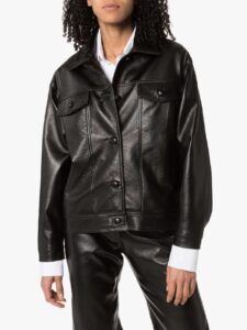 Women Old School Leather Jacket