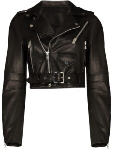 Trendy Black Leather Jacket For Women - Image 5