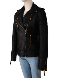 Women Biker Vintage Jacket - Image 4
