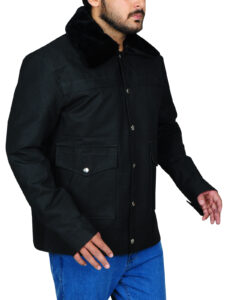 Stylish Black Cotton Jacket - Image 3