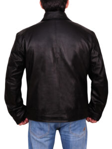 Simple Brando Leather Jacket - Image 2
