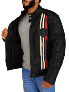 Triumph Biker Leather Jacket - Image 4