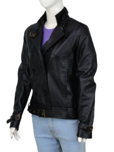 Raven Black Leather Jacket - Image 4