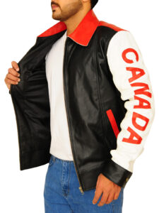 Canada Flag Leather Jacket - Image 4