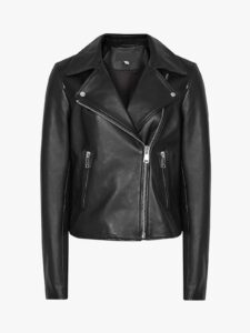 Women Basic Black Leather Jacket - Image 6