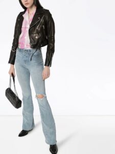Trendy Black Leather Jacket For Women - Image 3