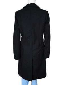 Black Wool Coat For Women - Image 2
