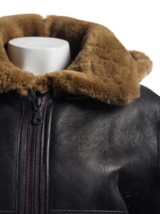 Women B3 Bomber Shearling Leather Jacket - Image 6