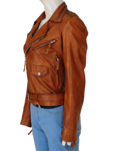 Brown Brando Women Jacket - Image 4