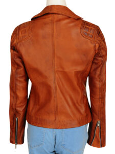 Retro Brown Women Jacket - Image 2