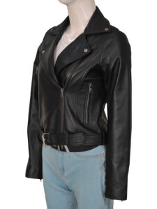 Women Cry Baby Leather Jacket - Image 4