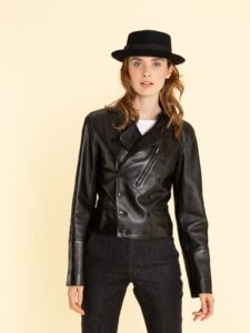 Women Dapper Leather Jacket - Image 2