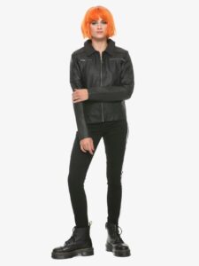 Black Leather Jacket For Women - Image 3