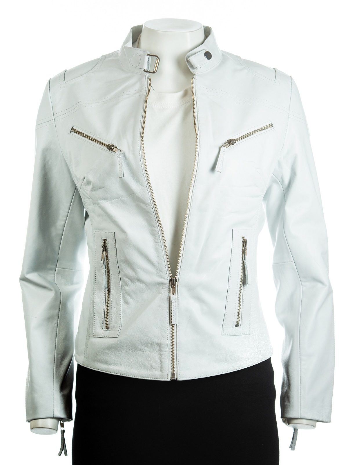women-white-biker-leather-jacket.jpg Women Biker White Jacket - Image 1