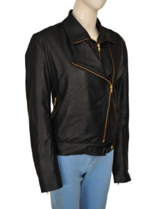 Black Slim Fit Jacket For Her - Image 3